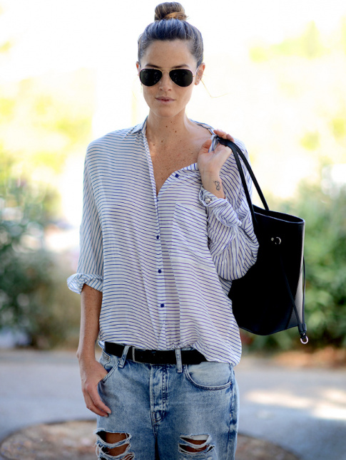 Wanted : une chemise loose  rayures horizontales