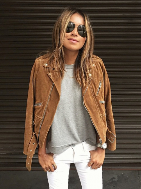 Wanted : un perfecto en daim fauve