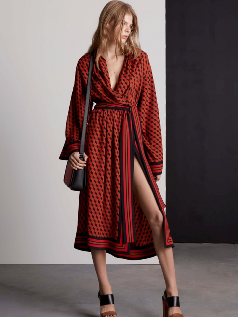 Michael Kors offre une insolente nonchalance  la robe portefeuille