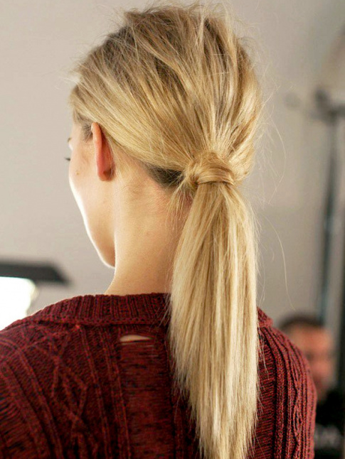 Le noeud de cheveux, plus esthtique que n'importe quel lastique !