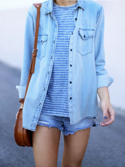 Entre teintes ton sur ton et mini besace caramel, ce petit look casual a tout bon !
