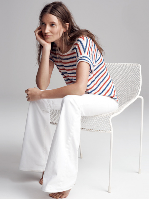 Wanted : un jean flare blanc
