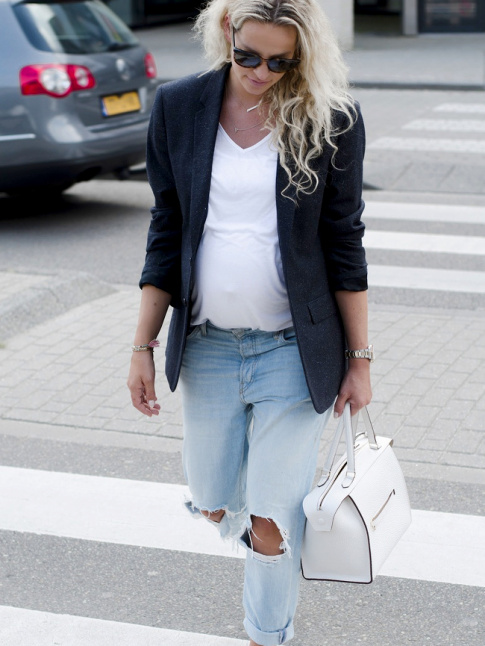 Le jean boyfriend, le meilleur alli des futures mamans !