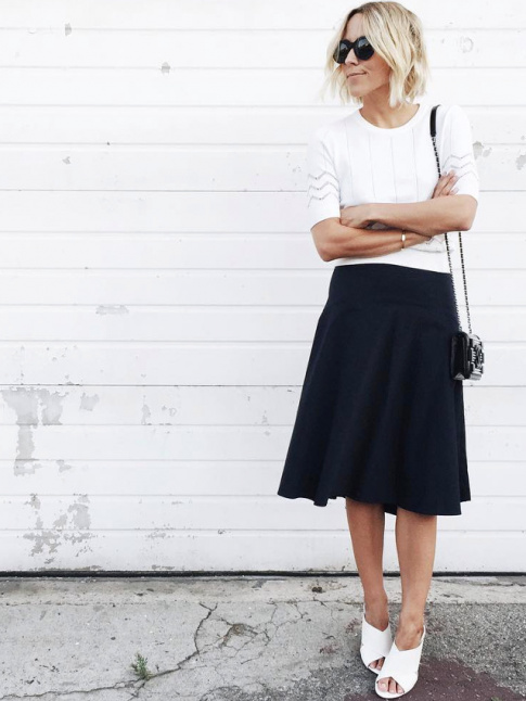 Le parfait total look noir et blanc #22