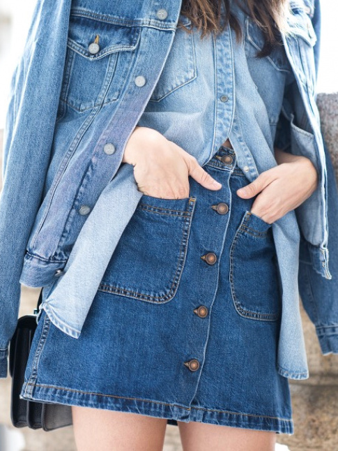 Oui au camaeu de denim !
