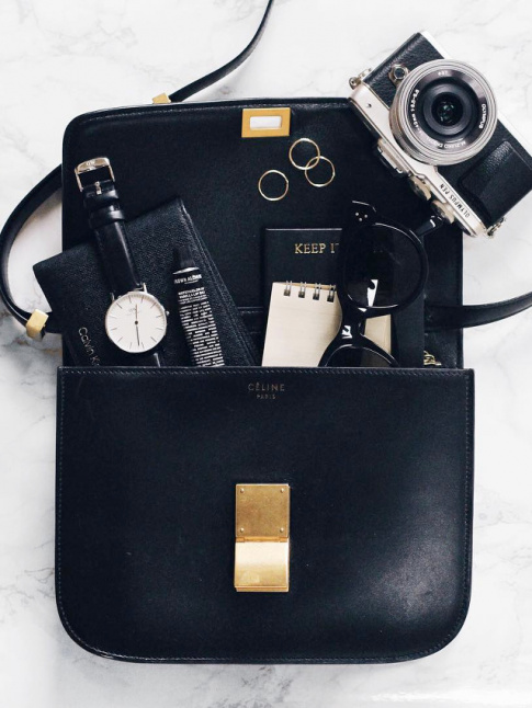 Le comble du chic : assortir le contenu de son sac  ce dernier !