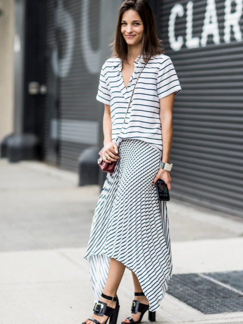 Oui au mix and match de rayures ton sur ton !