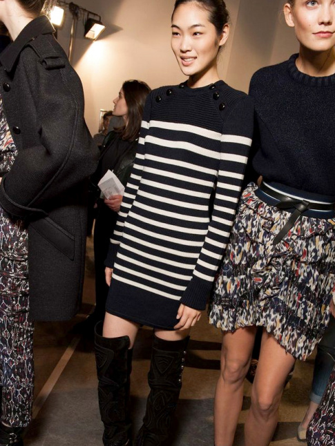 Wanted : une robe-pull marinire