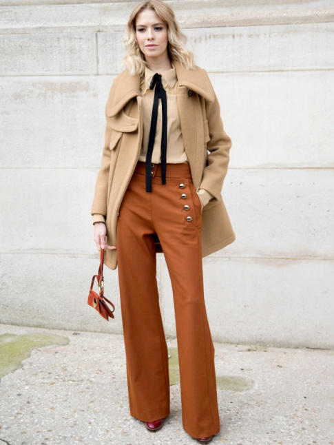 Brou de noix + camel + beige = le bon mix