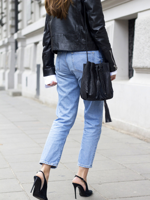 Rien de tel qu'une paire de talons dlicats et hauts perchs pour booster un jean mom 7/8