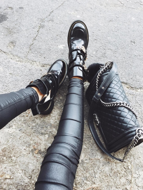 Oui aux mix and match de cuirs !