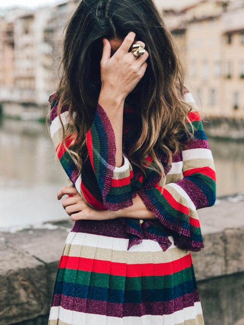 Colore, graphique et ultra fminine, cette robe Gucci ne manque pas de charme