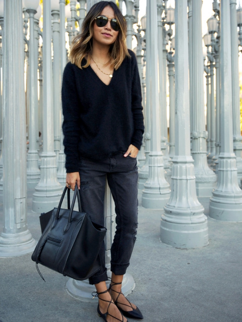 Le parfait total look noir #198
