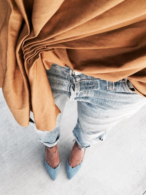 Bleu ciel + ocre = le bon mix
