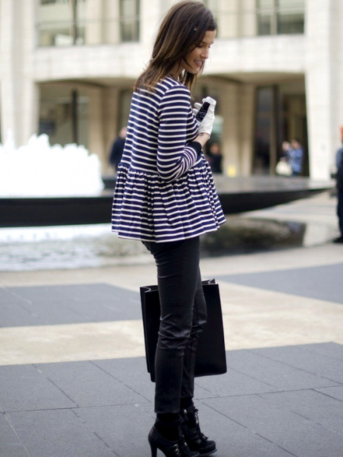 Wanted : un top peplum marinire
