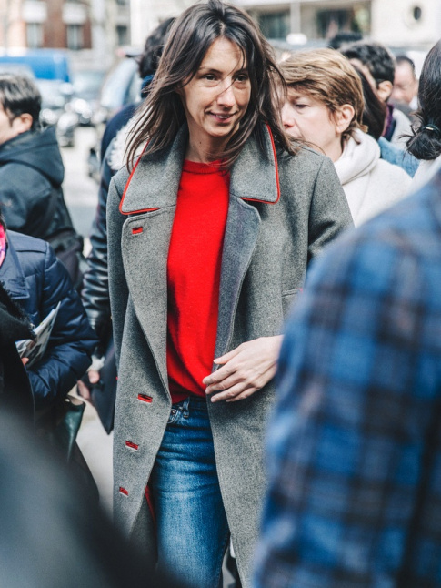 Gris + rouge + bleu jean = le bon mix