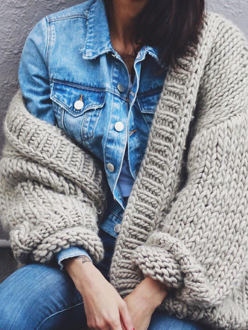 Ce printemps, on pense  rchauffer nos vestes en jean via un maxi gilet