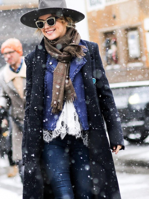 Top en dentelle + flocons de neige = le bon mix !