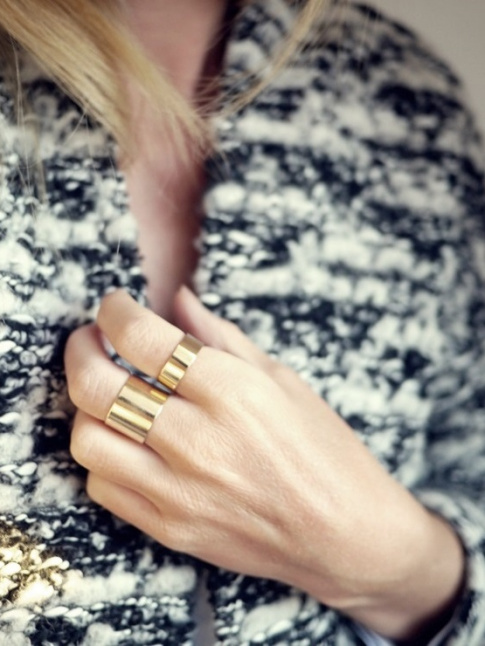 On aime quand laine chine rustique et bagues dores ultra pures se tlescopent !