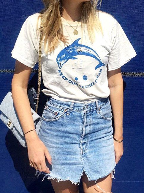 Wanted : un vieux tee-shirt au dessin patin par le temps