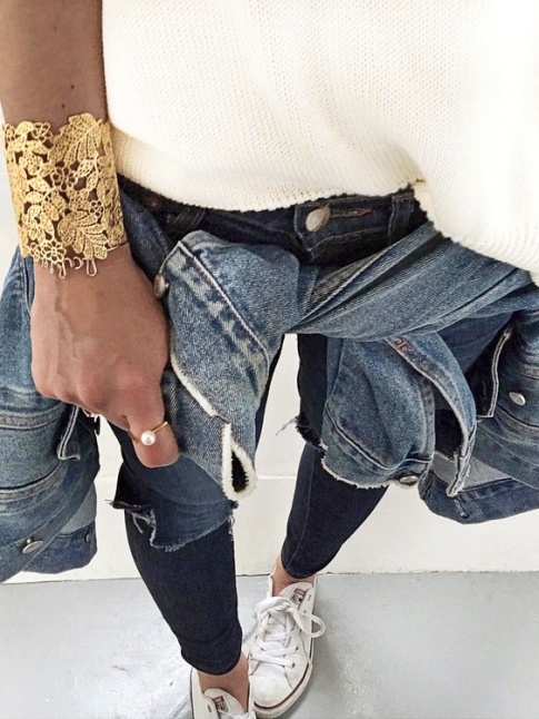 Wanted : un bracelet manchette vgtal