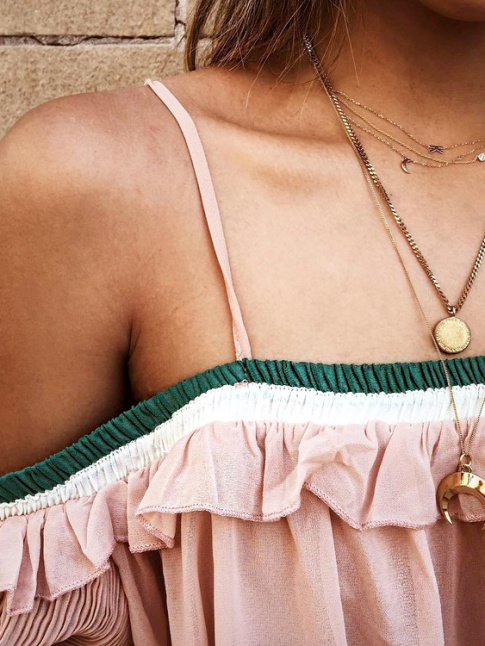 Vert + blanc + rose layette = le bon mix