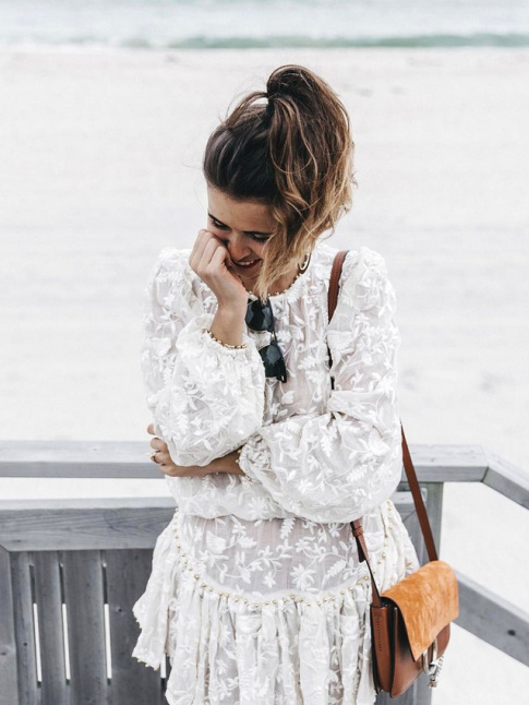 La petite robe blanche en dentelle, la friandise prfre des modeuses !