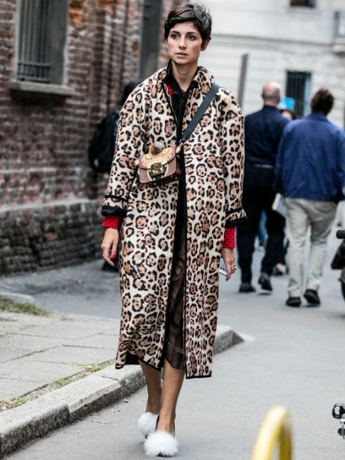 Le manteau lopard pourrait bien tre l'une des obsessions de la saison