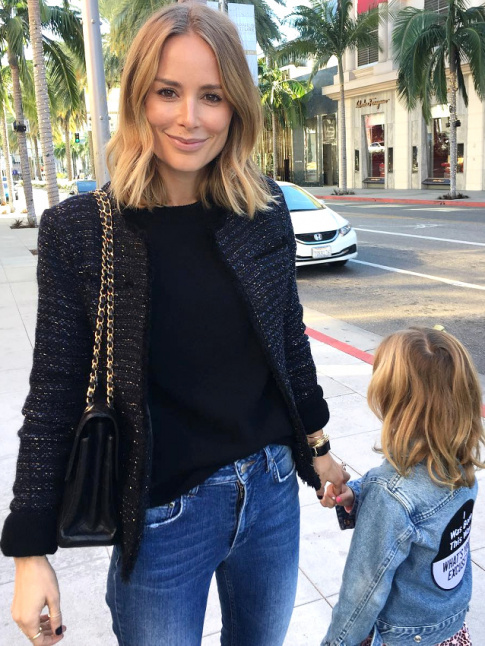 Veste en tweed + jean = le bon mix