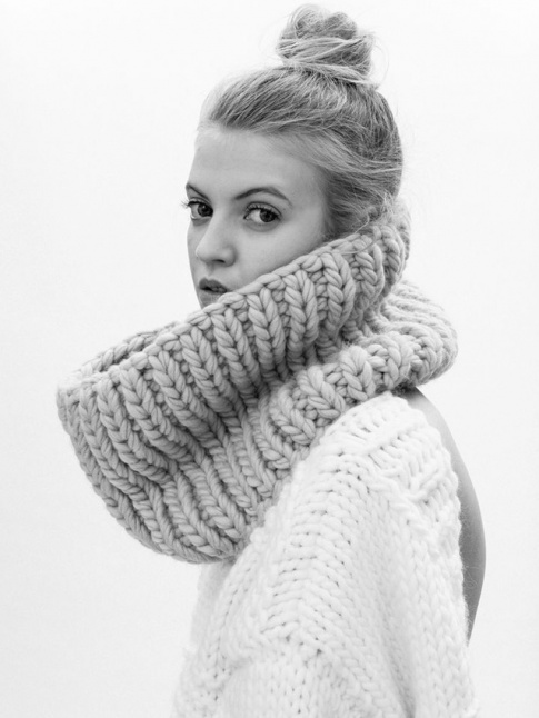 Le maxi snood, ou comment se motiver pour apprendre  tricoter