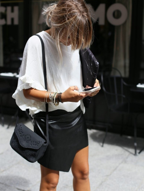 Le parfait total look noir et blanc #23