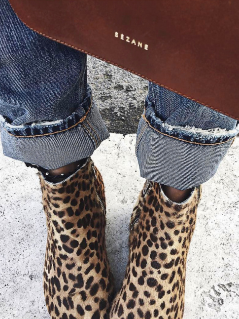 Les boots lopard, ternellement tendances...