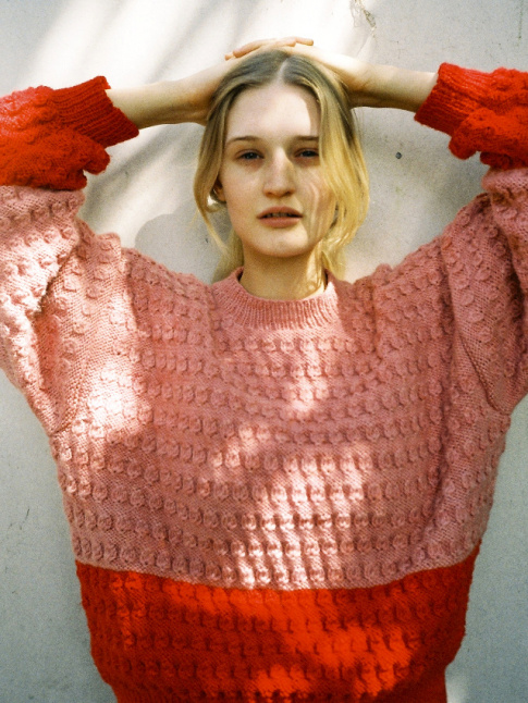 Rose tendre + rouge orang = le bon mix