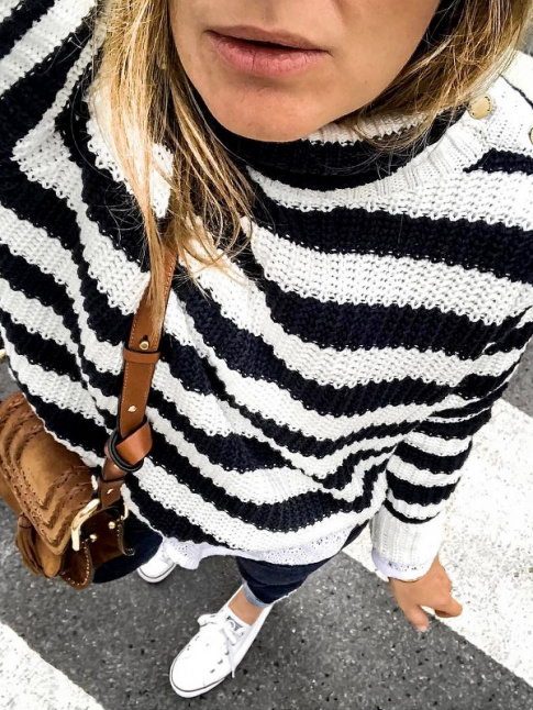 Le duo daim boho/rayures marinire cosy :  consommer sans modration !