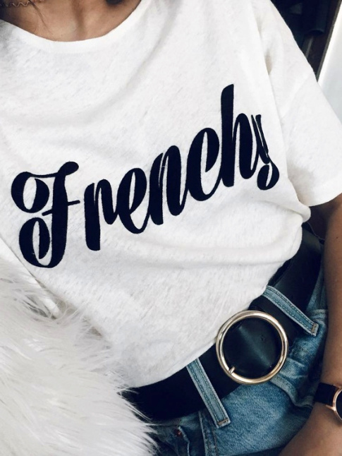 Le tee-shirt  message, la 