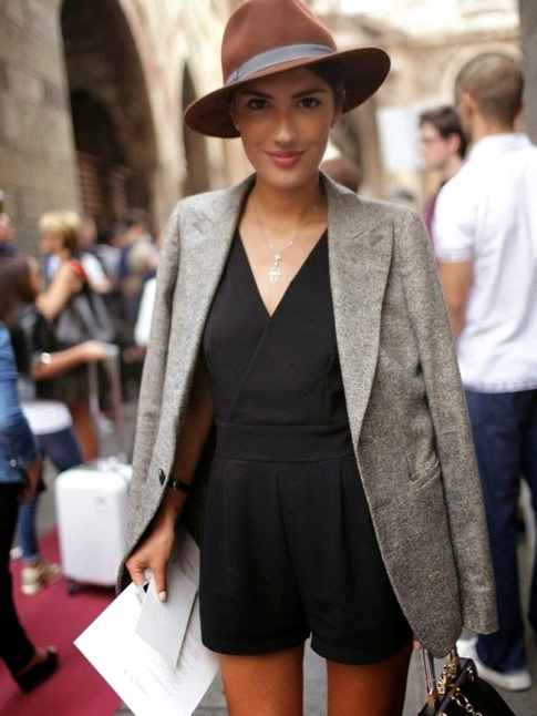 Rien de tel qu'un blazer boyish pour rchauffer un combishort !