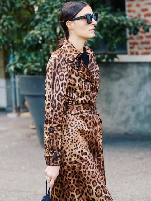 Le trench lopard, ou comment allier allure et sensualit