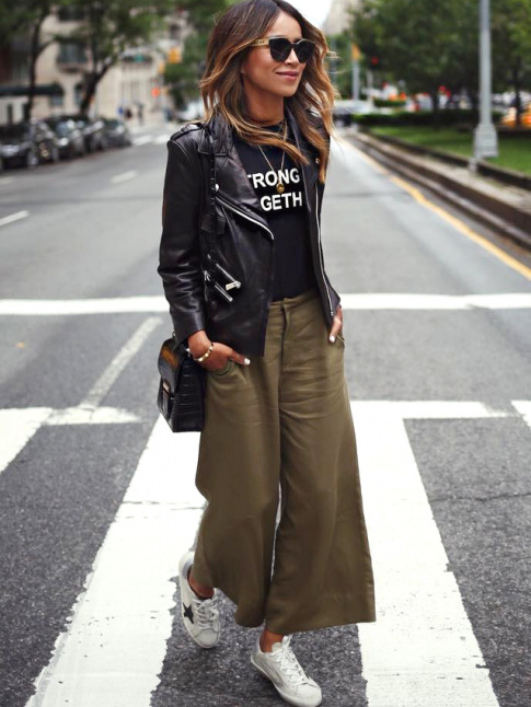 Wanted : une jupe culotte kaki 7/8