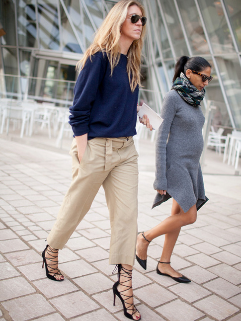 Look casual + sandales  talons ultra sexy = le bon mix