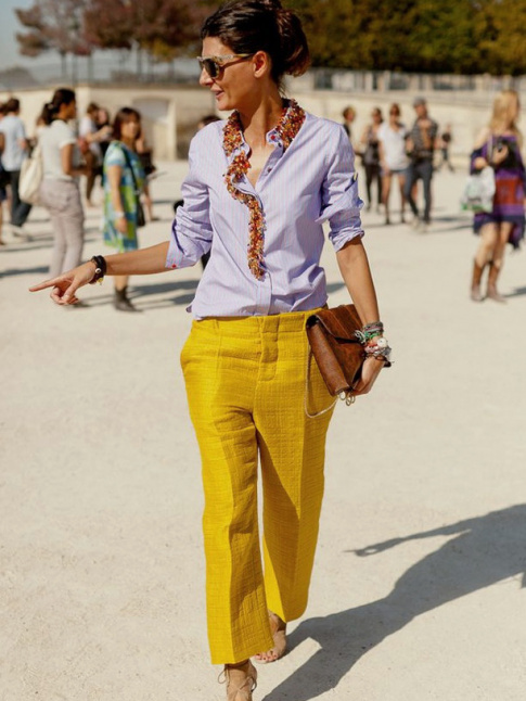 Rien de tel qu'une couleur audacieuse pour booster une pice classique !