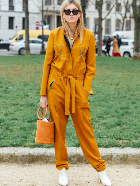 Wanted : une combinaison pantalon ocre