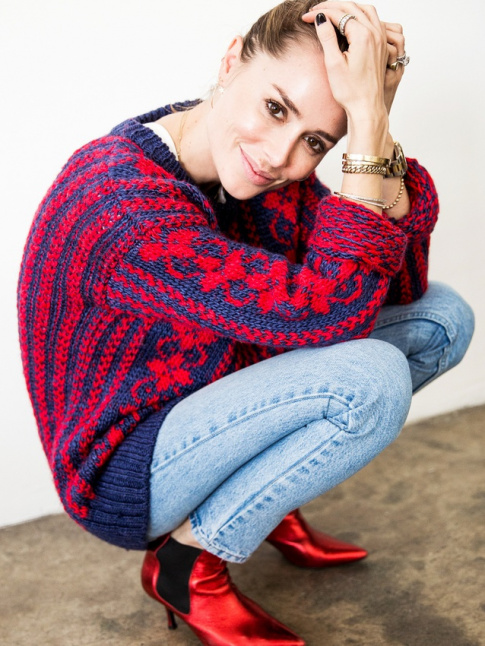 Pull-over de nol XL + boots sexy  talons = le bon mix