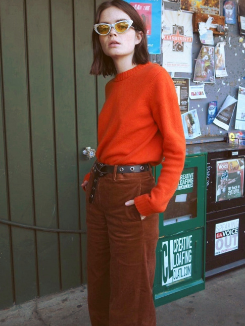 Orange + marron + touche de noir = le bon mix