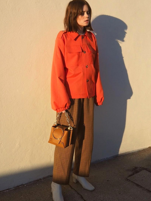 Orange + marron + touche de blanc = le bon mix