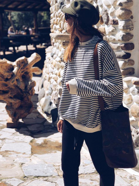 Le sweat marinire oversize, une pice printanire dont on aurait tort de ne pas abuser !
