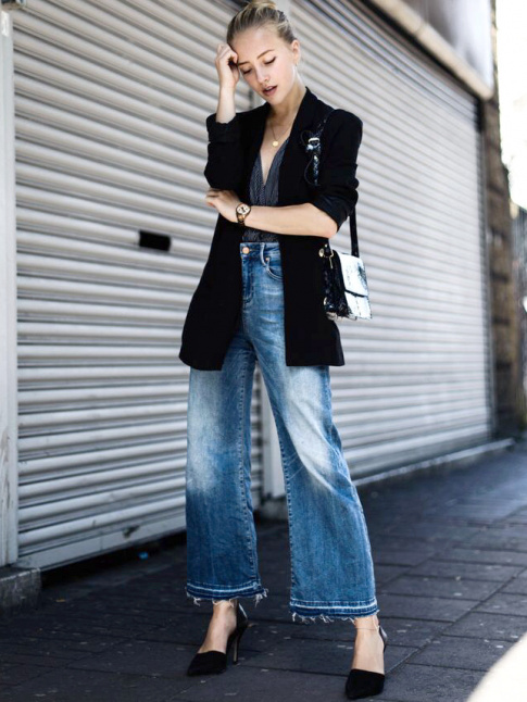 Penser de temps  autre  remplacer son slim par un jean large 7/8...