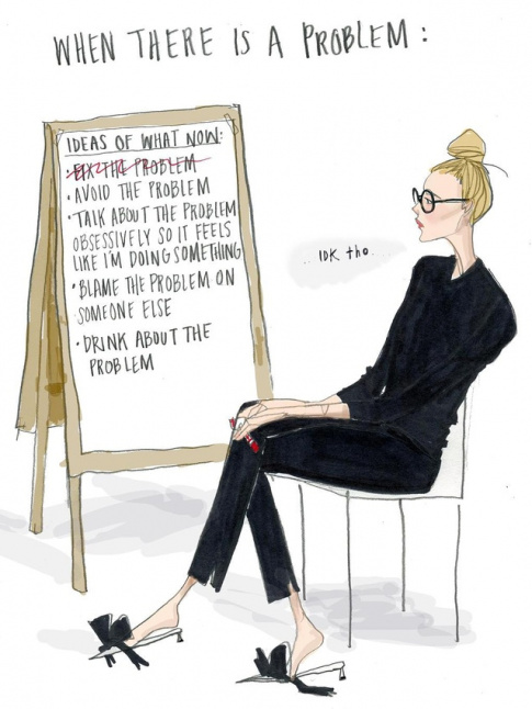 Les dessins de la gniale Julie Houts, ou la voix de la sagesse...