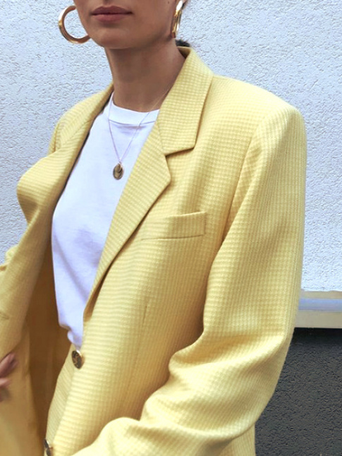 Jaune + blanc + dor = le bon mix