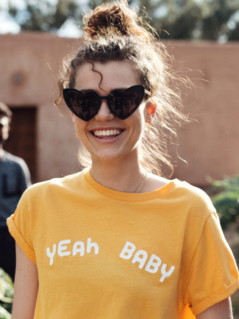 Lunettes funky + maxi sourire = le bon mix