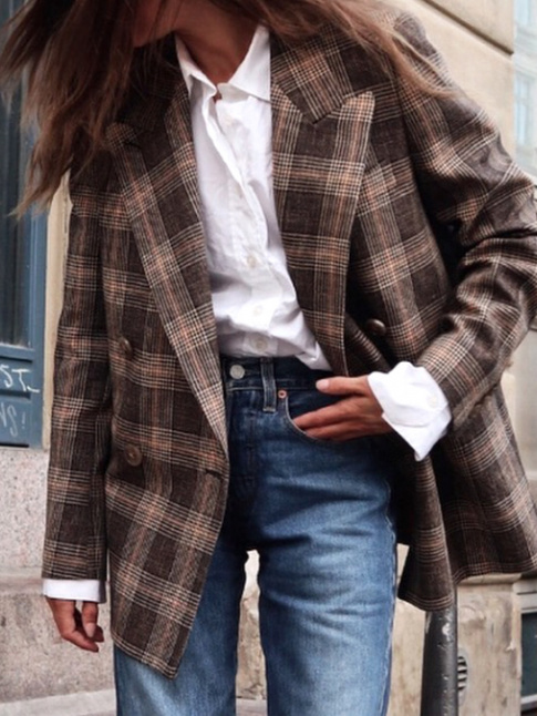 Le blazer  carreaux, l'un des must have de la rentre 2018 !